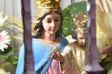 Telde pide la protección de María Auxiliadora con el rezo del 'Regina Coello' (Foto Francisco Javier Santana)